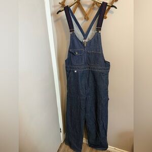 Big Bill Denim Bib Overalls Zip Front Made in Canada 36x27 Like New workwear